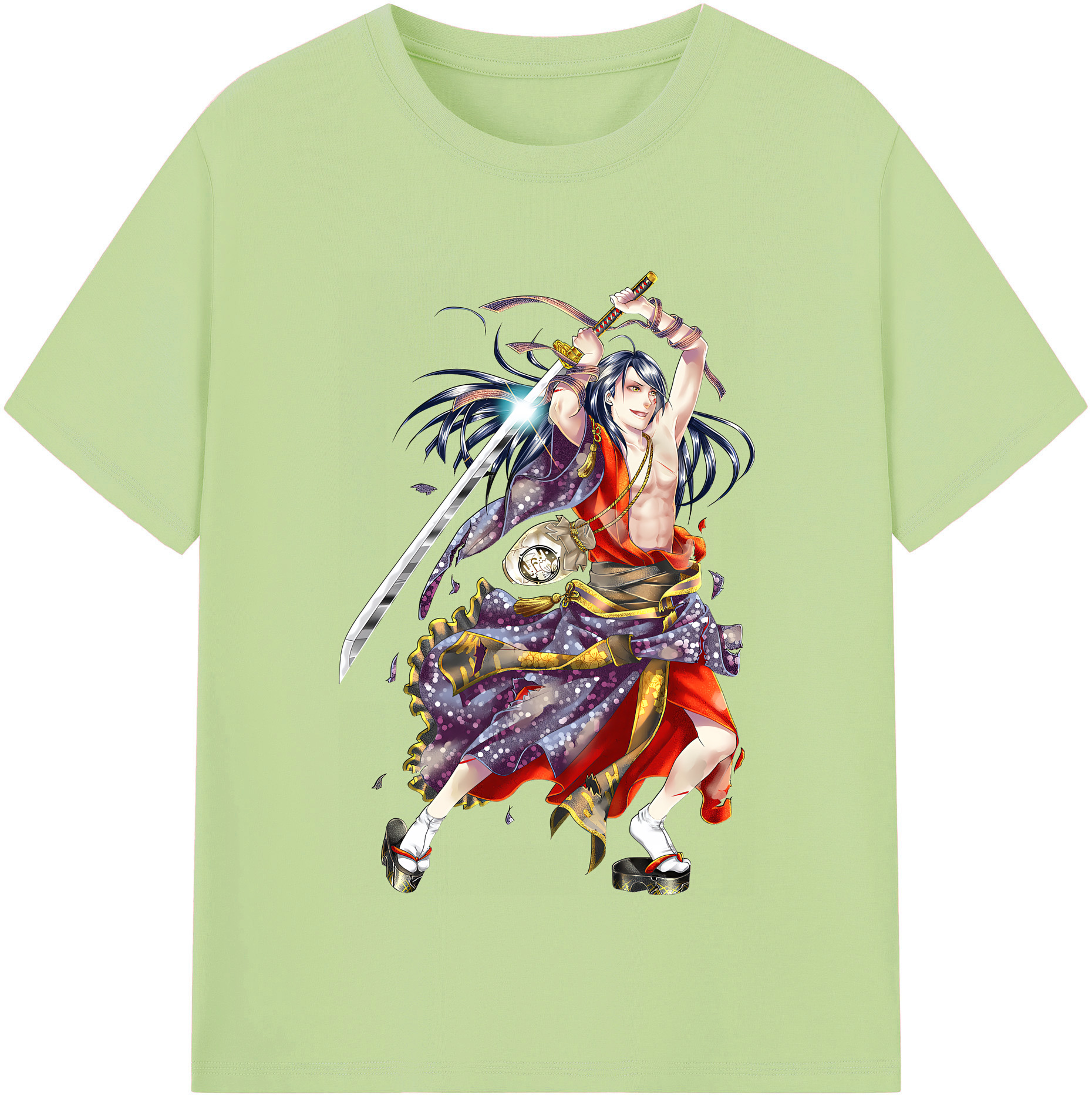 （画像用） 刀剣乱舞 Touken Ranbu 綿100％半袖Tシャツ（フロントプリント）